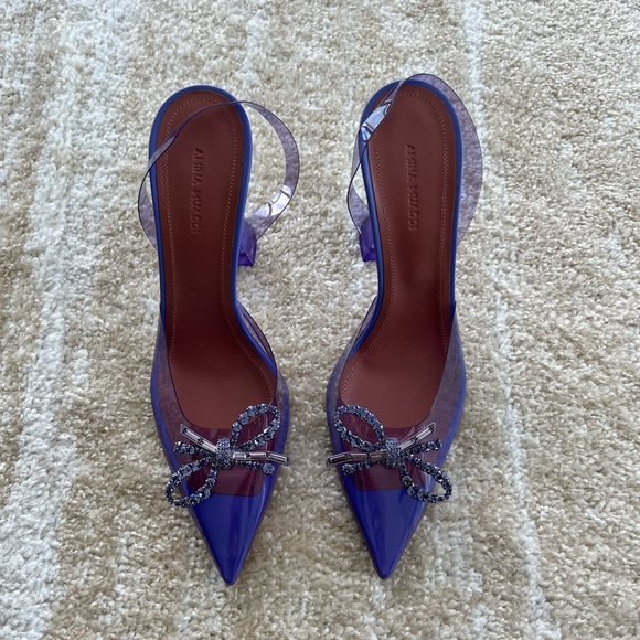 Amina Muaddi Rosie Glass Slingback - Picture 1 of 3